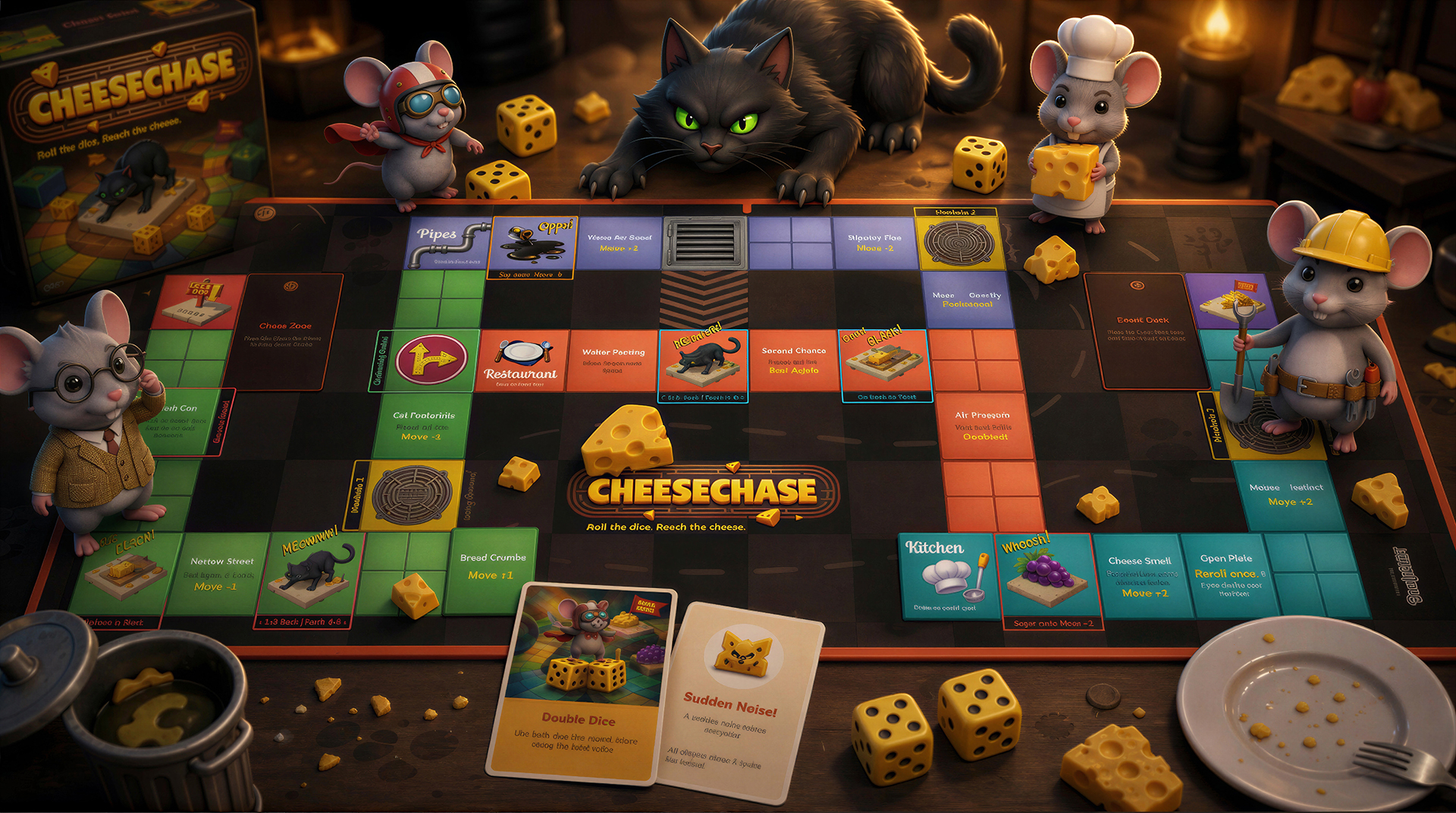 CheeseChase board game